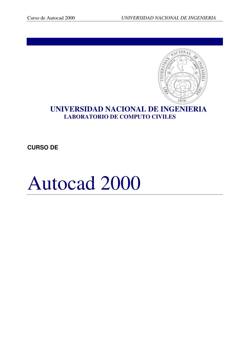 Imágen de pdf Autocad 2000 - Leccion 1