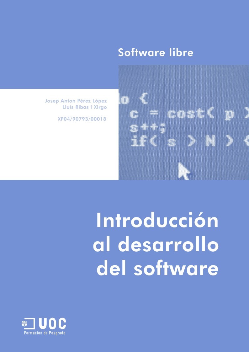 Imágen de pdf Software libre - Introducción al desarrollo del software