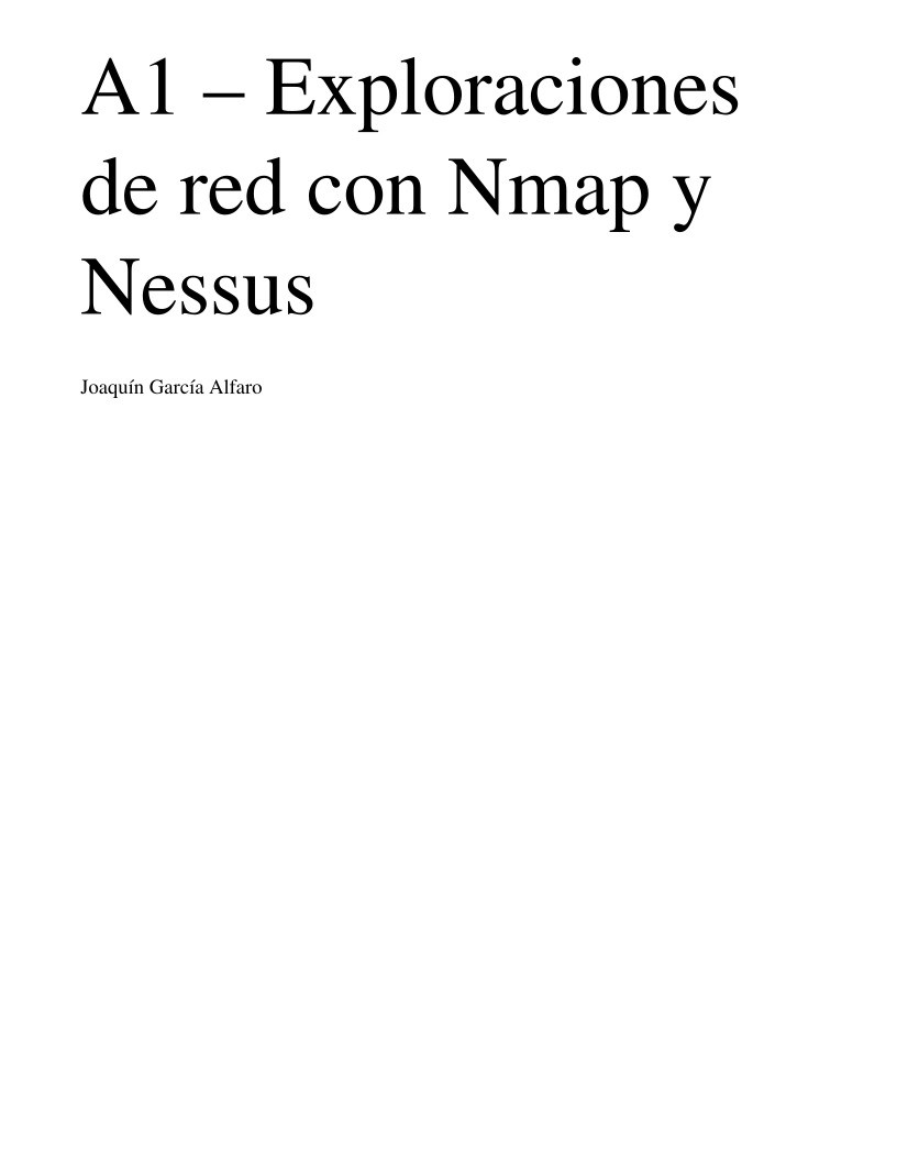 Imágen de pdf A1 - Exploraciones de red con Nmap y Nessus