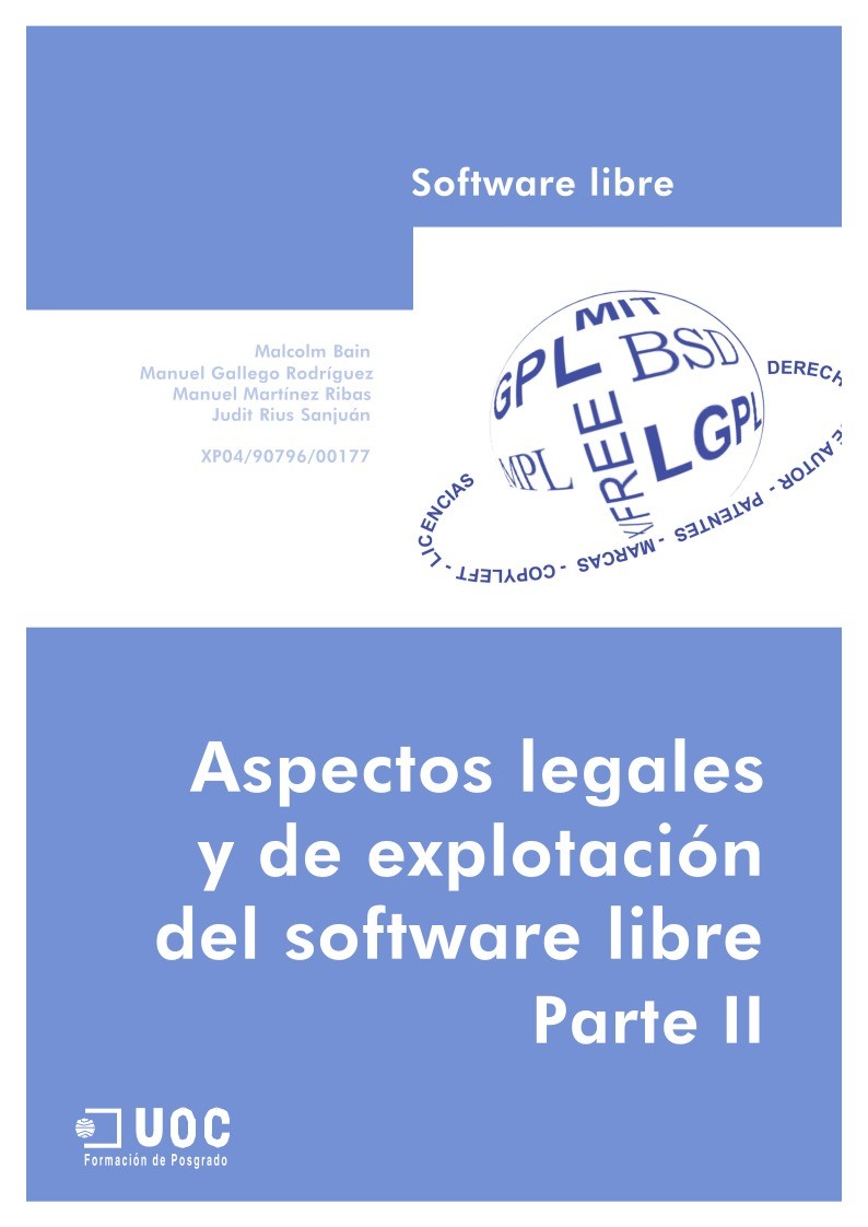 Imágen de pdf Software libre - Aspectos legales y de explotación del software libre - Parte 2