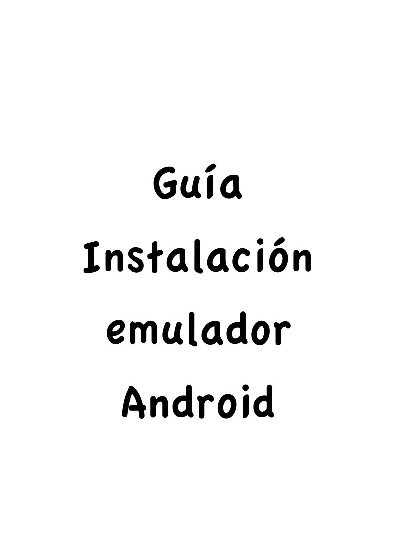 Imágen de pdf Guia para la instalación de un emulador de Android en Linux
