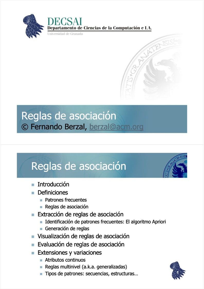 Imágen de pdf Reglas de asociación