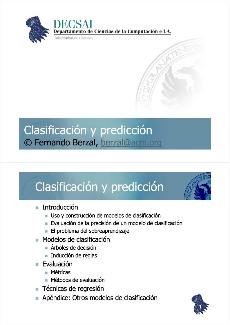 Imágen de pdf Clasificación y predicción