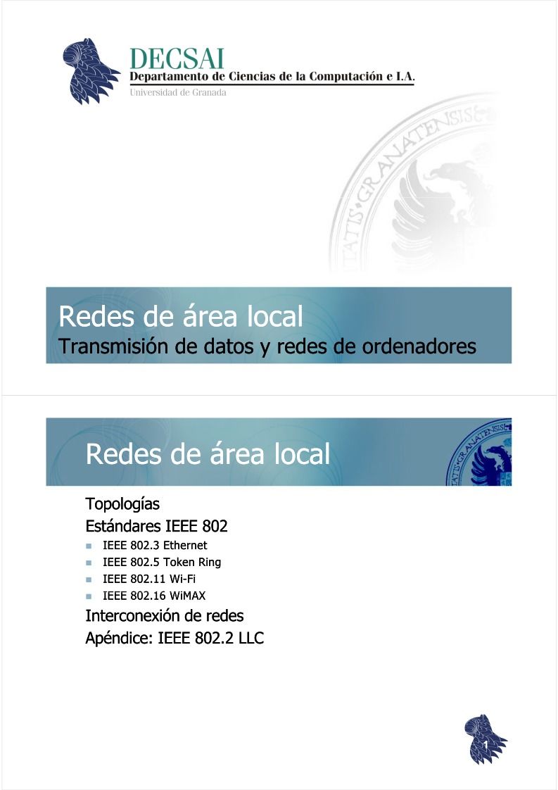 Imágen de pdf Redes de área local - Transmisión de datos y redes de ordenadores