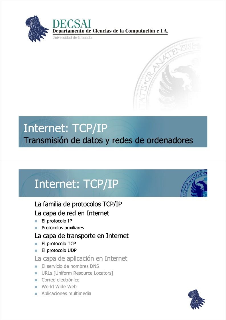 Imágen de pdf Internet: TCP/IP Transmisión de datos y redes de ordenadores