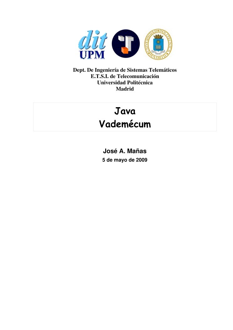 Imágen de pdf Java vademecum