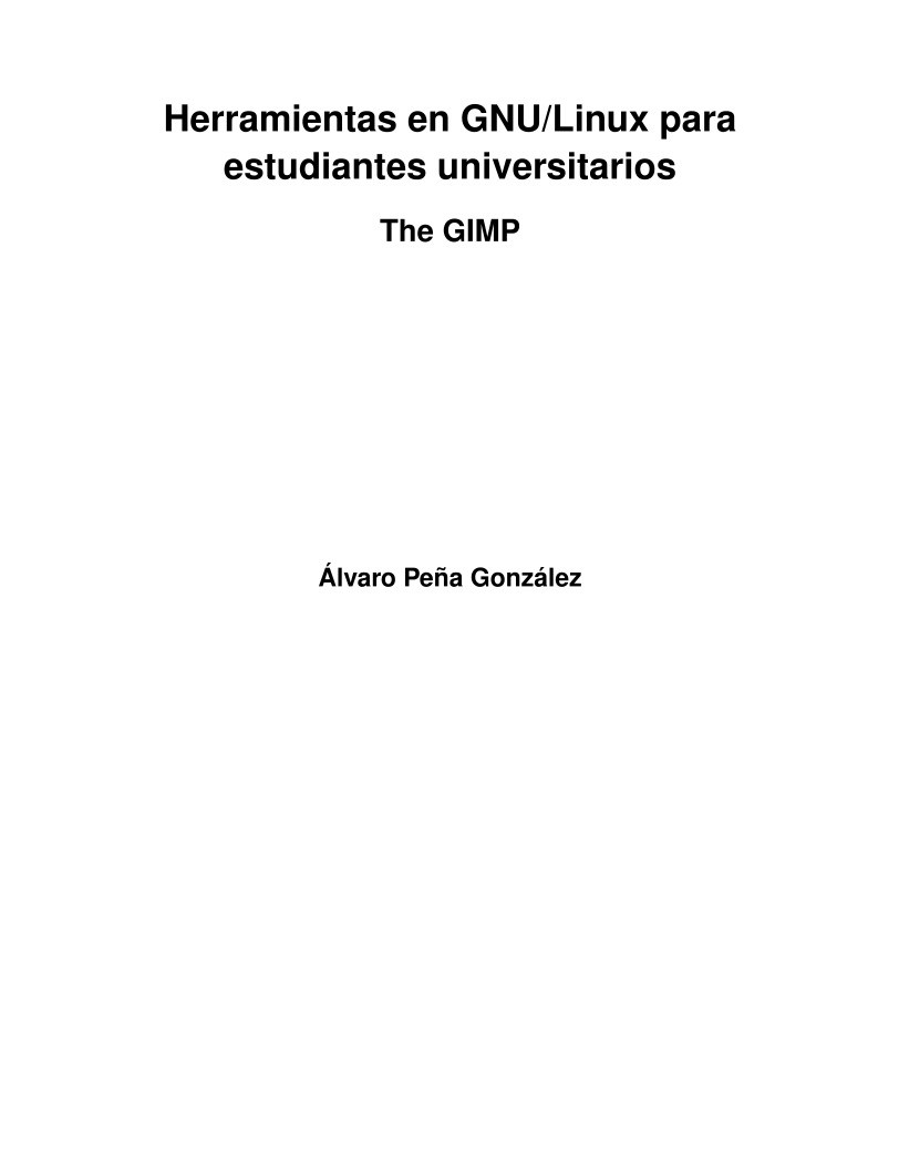 Imágen de pdf Herramientas en GNU/Linux para estudiantes universitarios - The GIMP