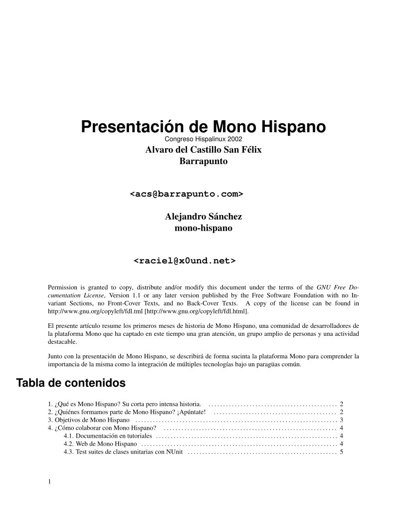 Imágen de pdf Presentación de Mono Hispano