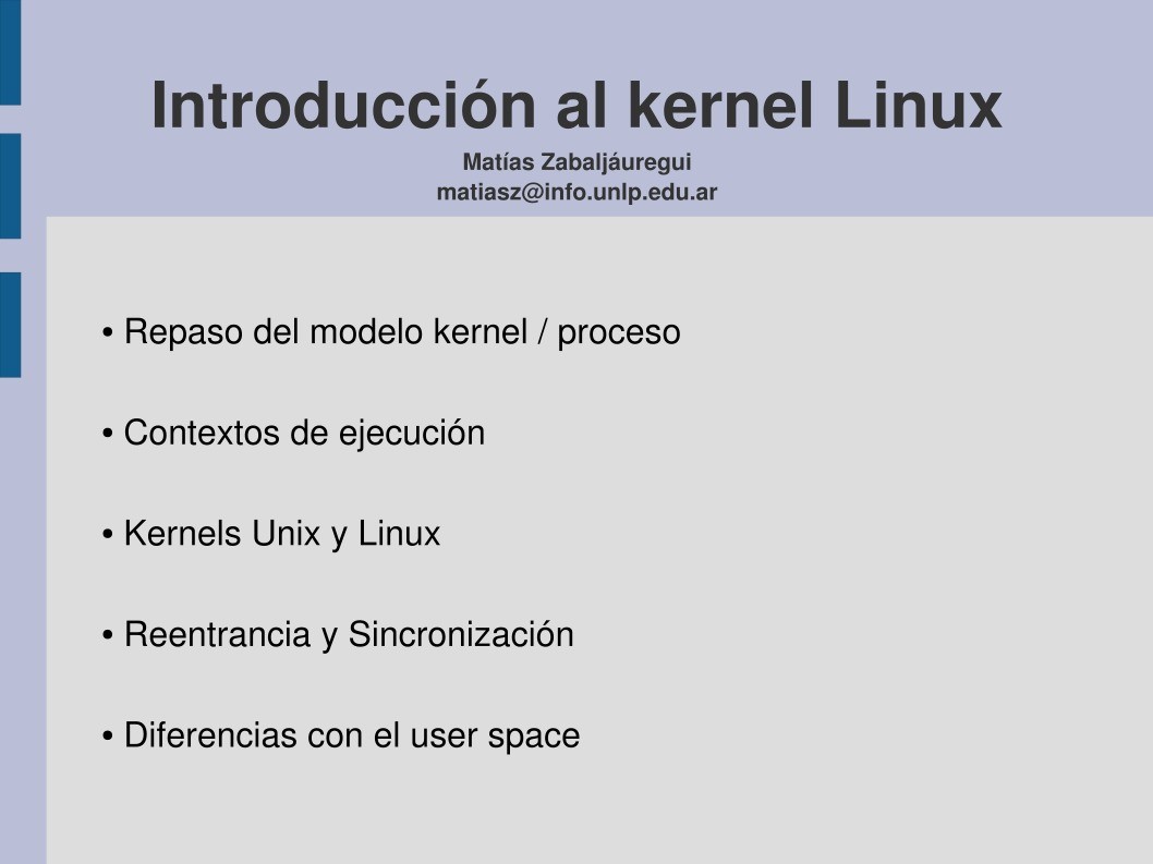 Imágen de pdf Introducción al kernel Linux