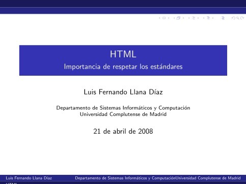 Imágen de pdf HTML Importancia de respetar los estándares