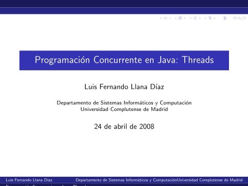 Imágen de pdf Programación Concurrente en Java: Threads
