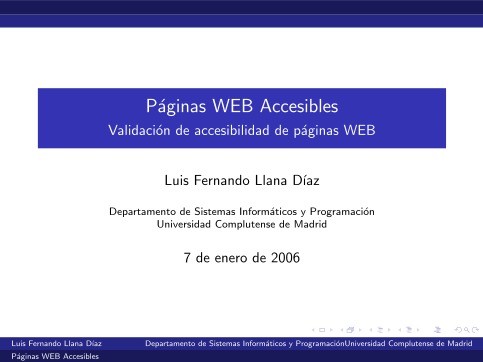 Imágen de pdf Páginas WEB Accesibles - Validación de accesibilidad de páginas WEB