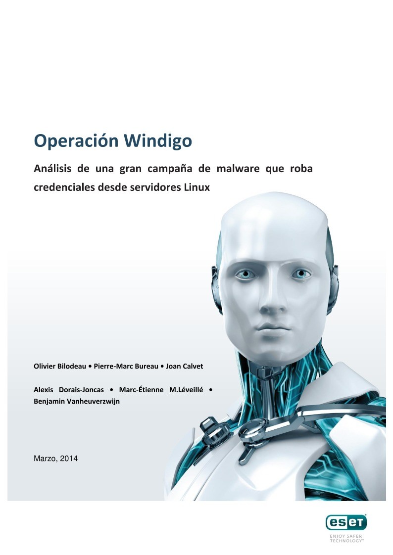 Imágen de pdf Operacin Windigo ESET Español