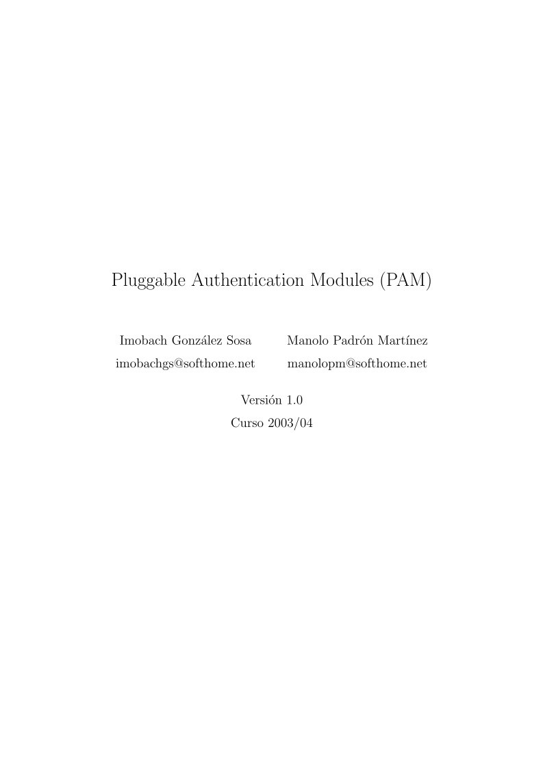 Imágen de pdf Pluggable Authentication Modules (PAM)