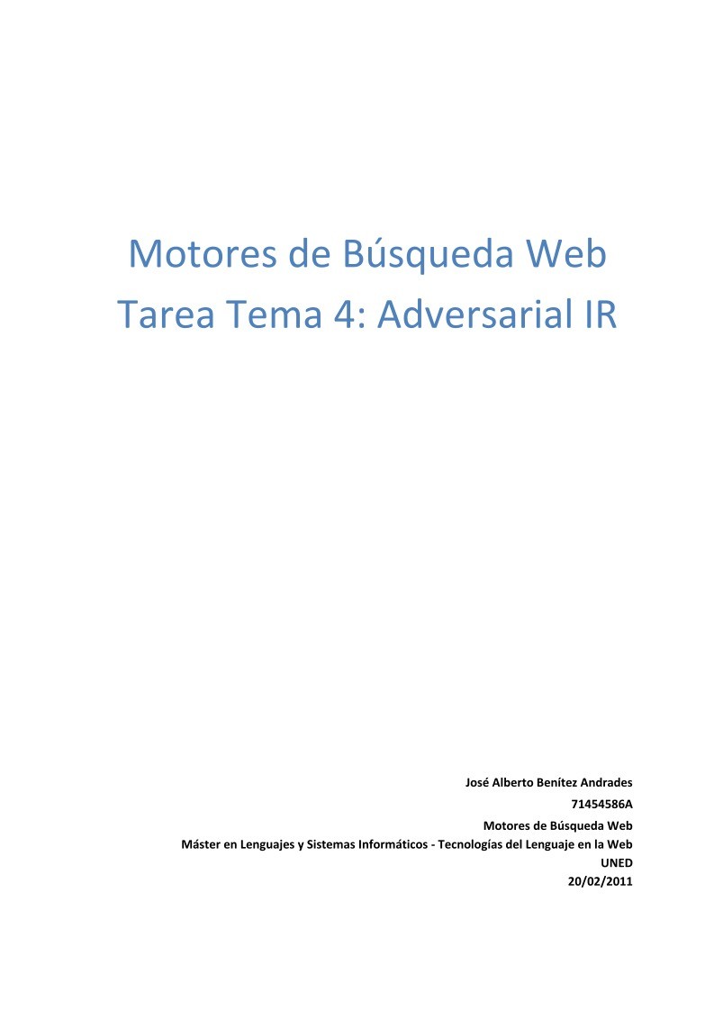 Imágen de pdf Motores de Búsqueda Web - Tarea Tema 4: Adversarial IR