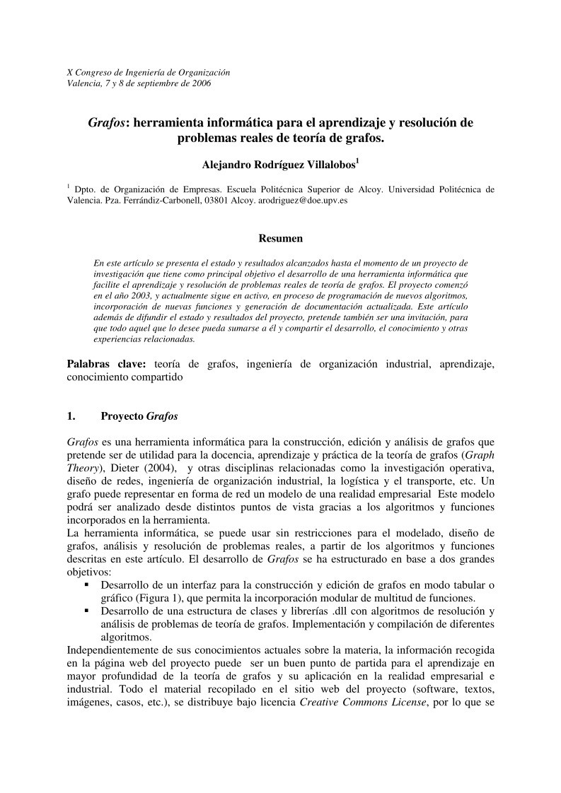 Imágen de pdf Grafos: herramienta informática para el aprendizaje y resolución de problemas reales de teoría de grafos