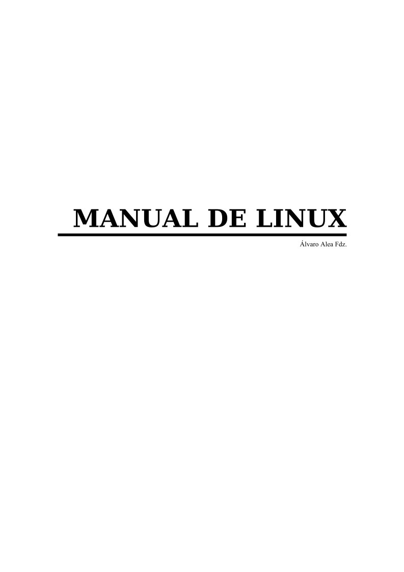 PDF de programación - MANUAL DE LINUX