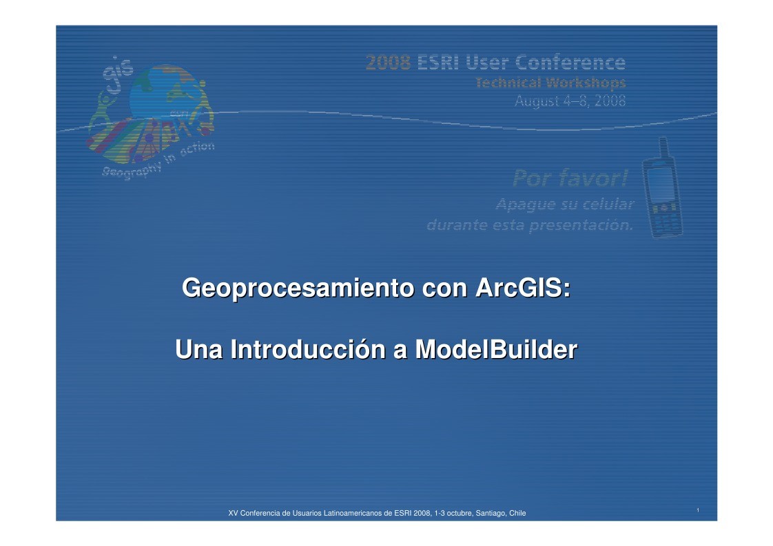 Imágen de pdf Geoprocesamiento con ArcGIS: Una Introduccióón a ModelBuilder