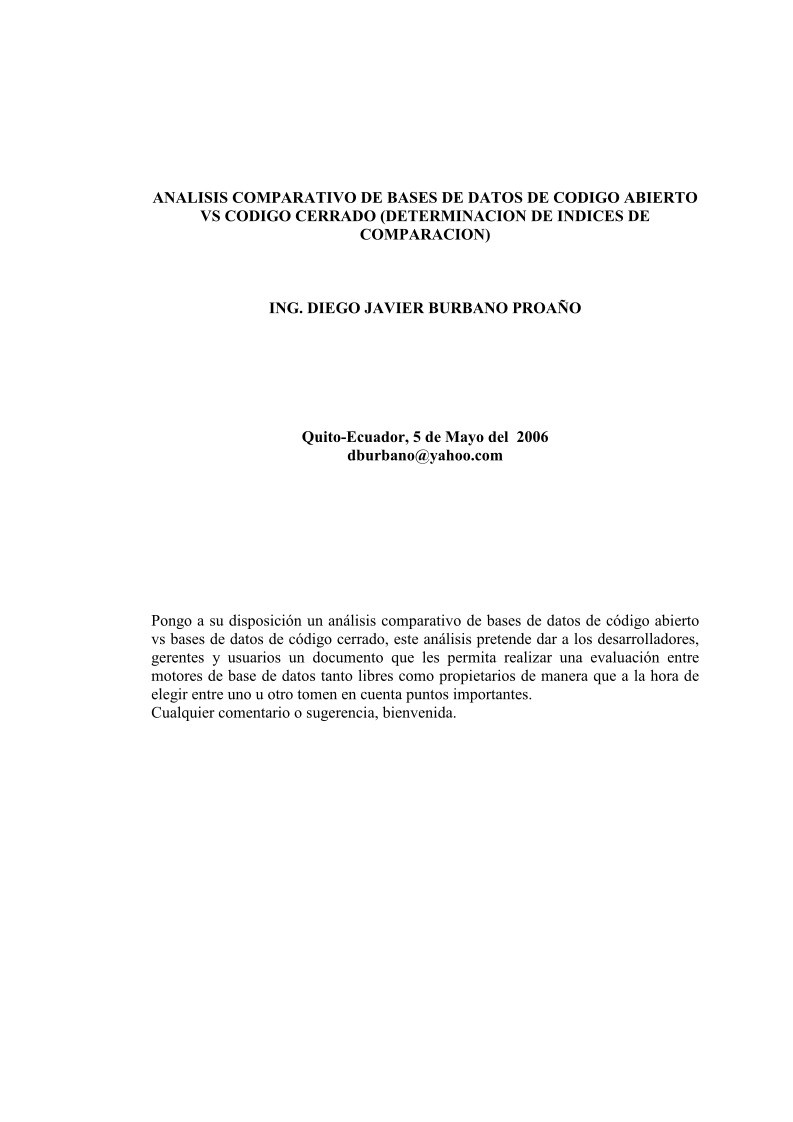 Imágen de pdf Análisis comparativo de bases de datos de código abierto vs código cerrado