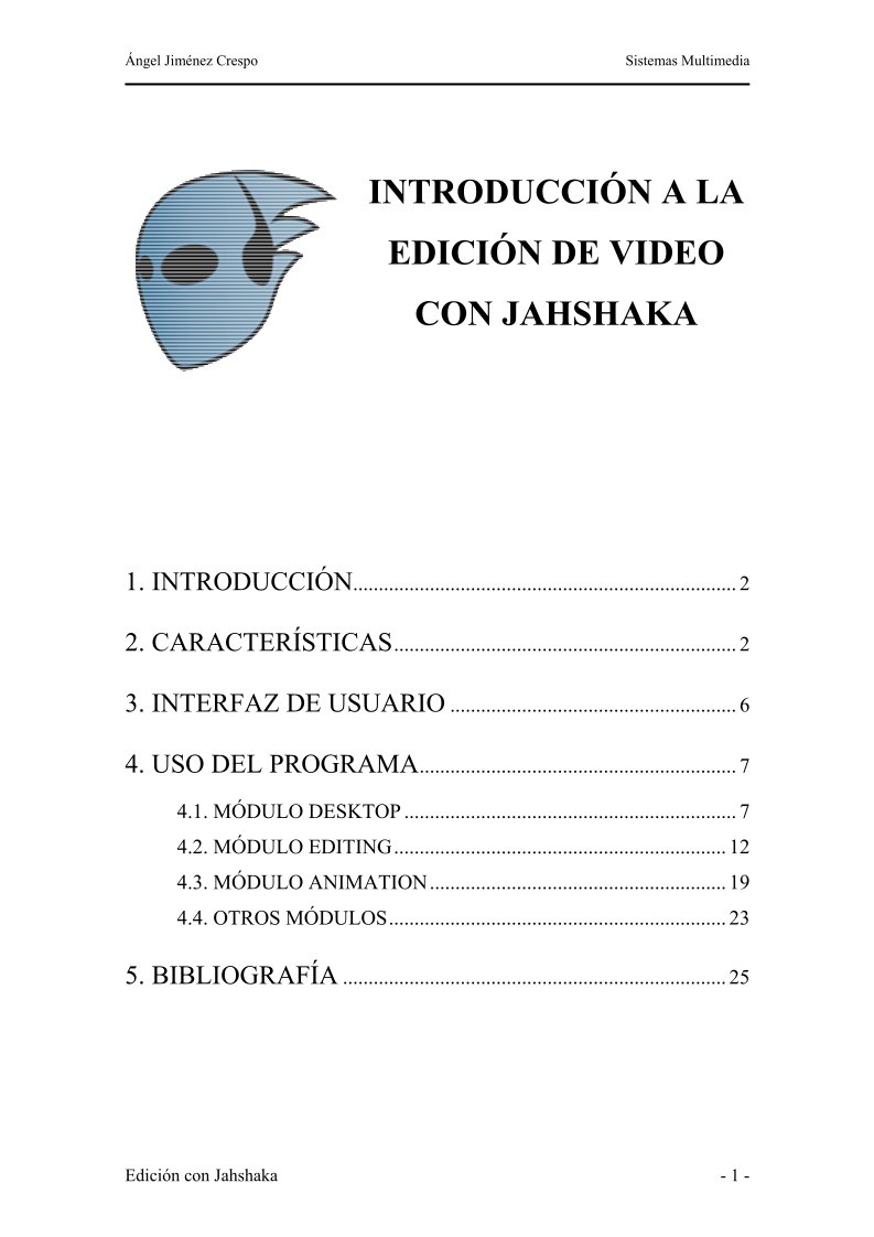 Imágen de pdf Edición de Video con Jahshaka