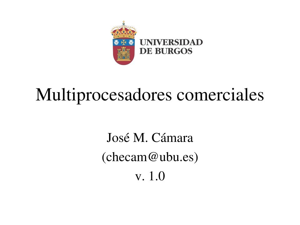 Imágen de pdf Multiprocesadores comerciales