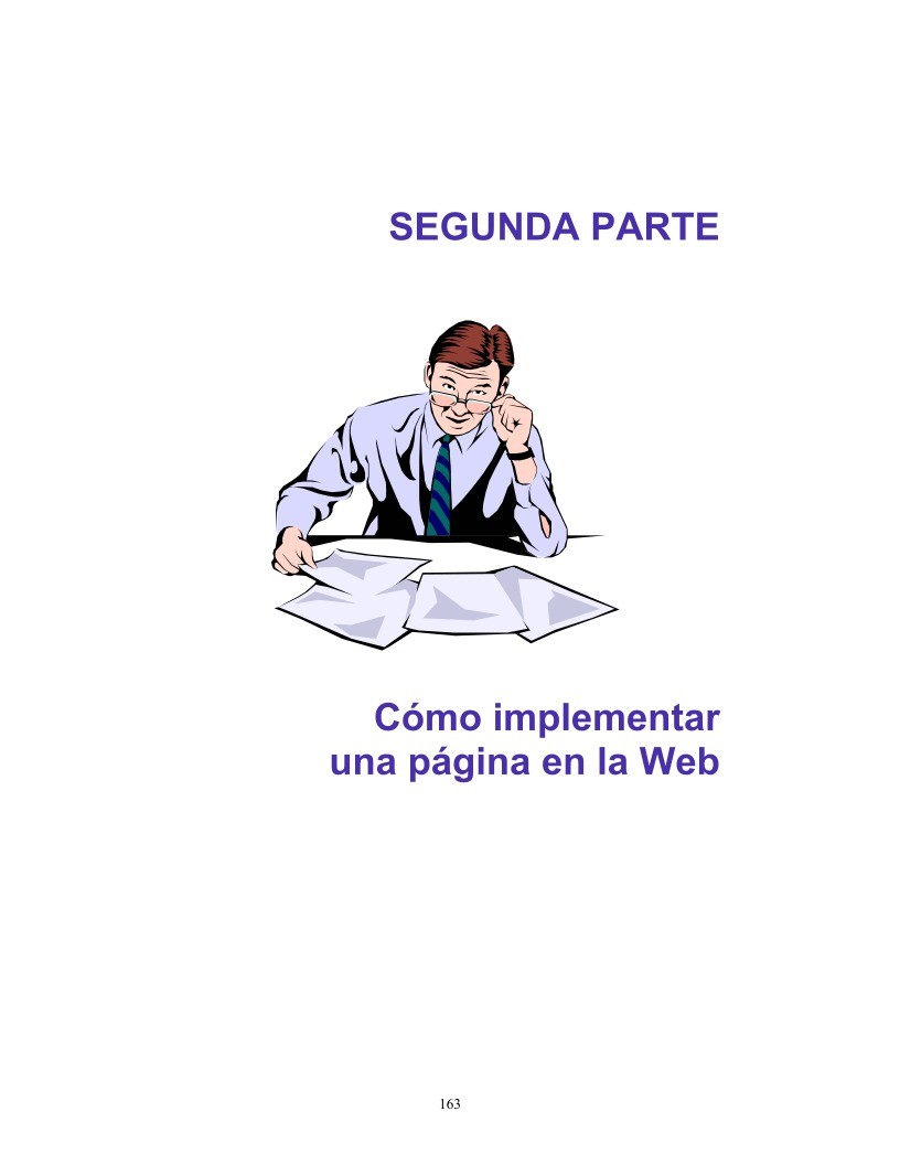 Imágen de pdf SEGUNDA PARTE Cómo implementar una página en la Web