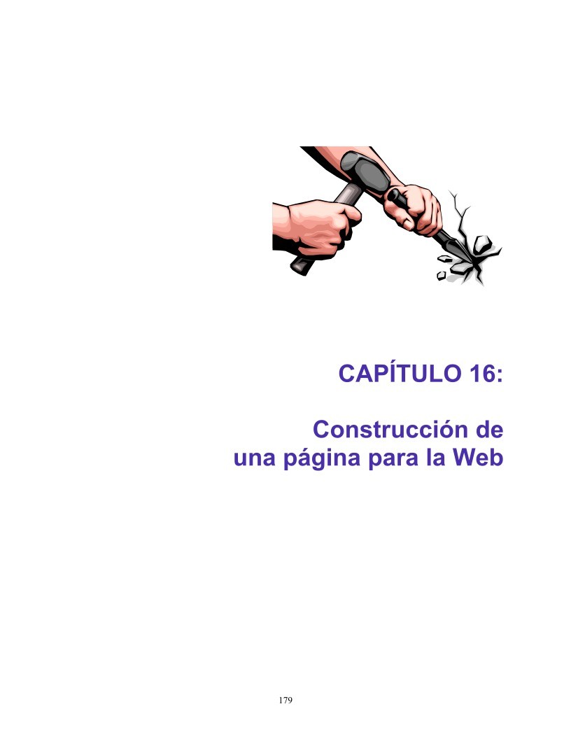 Imágen de pdf CAPÍTULO 16: Construcción de una página para la Web