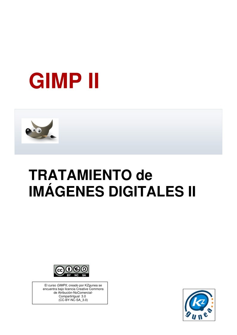 Imágen de pdf GIMP II TRATAMIENTO de IMÁGENES DIGITALES II