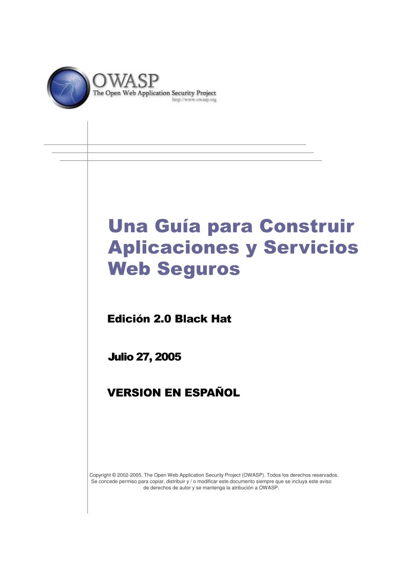 Imágen de pdf Una Guía para Construir Aplicaciones y Servicios Web Seguros