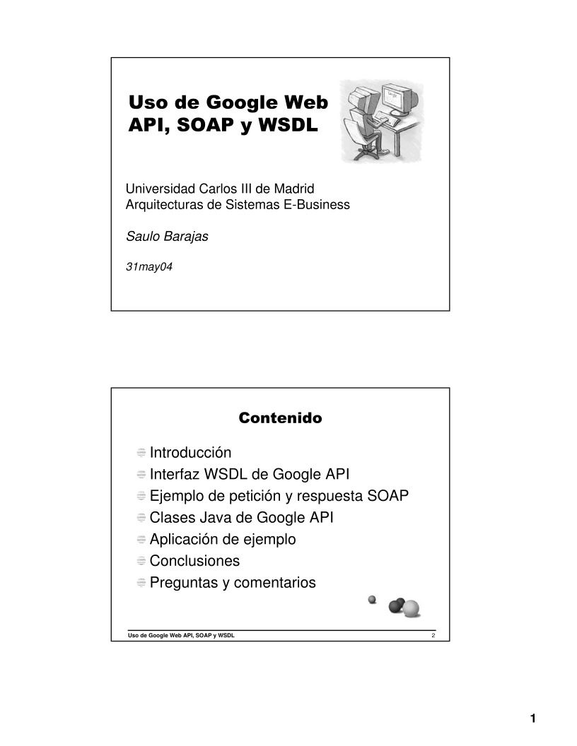 Imágen de pdf Uso de Google Web API, SOAP y WSDL