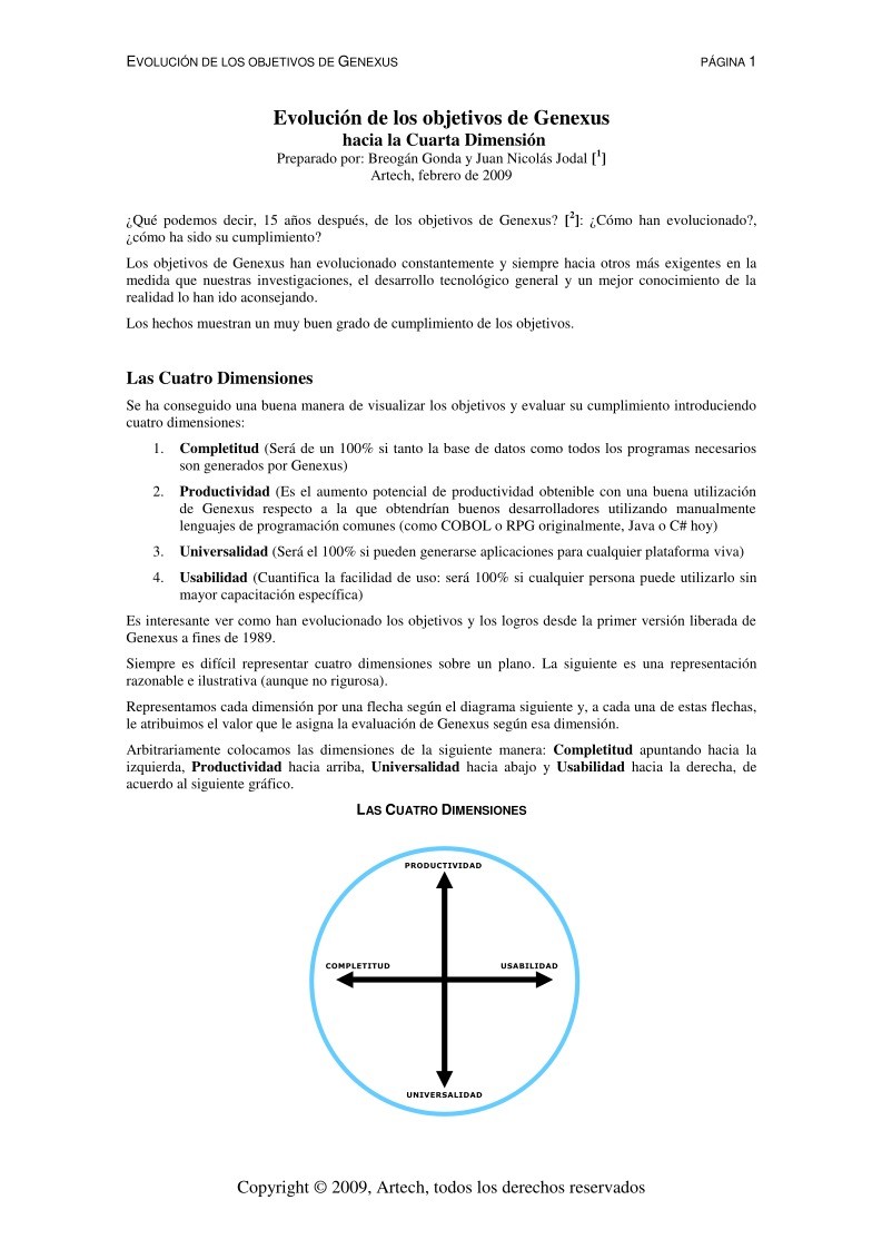 Imágen de pdf Genexus: Hacia la Cuarta Dimensión