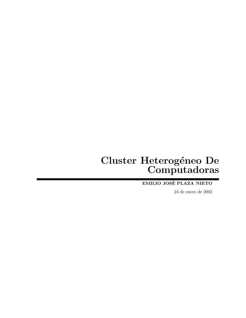 Imágen de pdf Cluster Heterogéneo De Computadoras