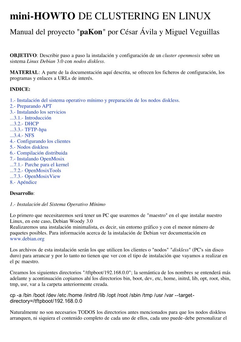 Imágen de pdf mini-HOWTO DE CLUSTERING EN LINUX