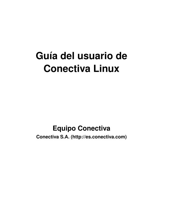 Imágen de pdf Guía del usuario de Conectiva Linux