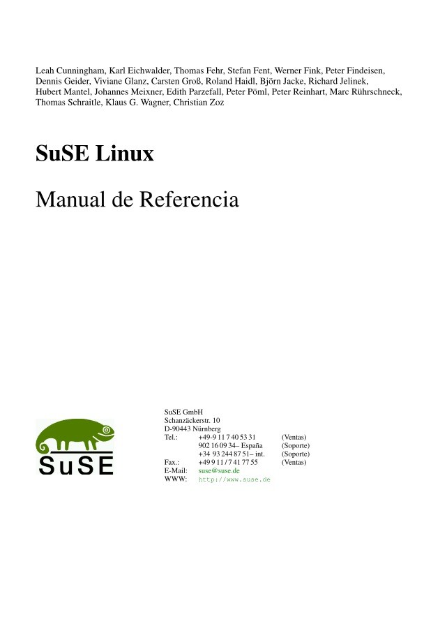 Imágen de pdf book suselinux reference es