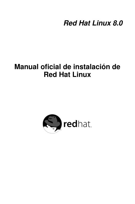 Imágen de pdf Red Hat Linux 8.0 Manual oficial de instalación