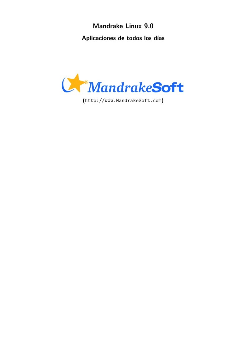 Imágen de pdf Mandrake Linux 9.0 Aplicaciones de todos los días