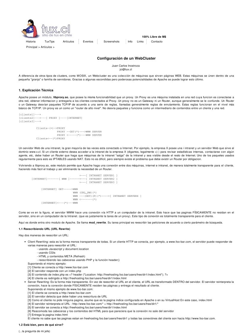 Imágen de pdf Configuración de un WebCluster