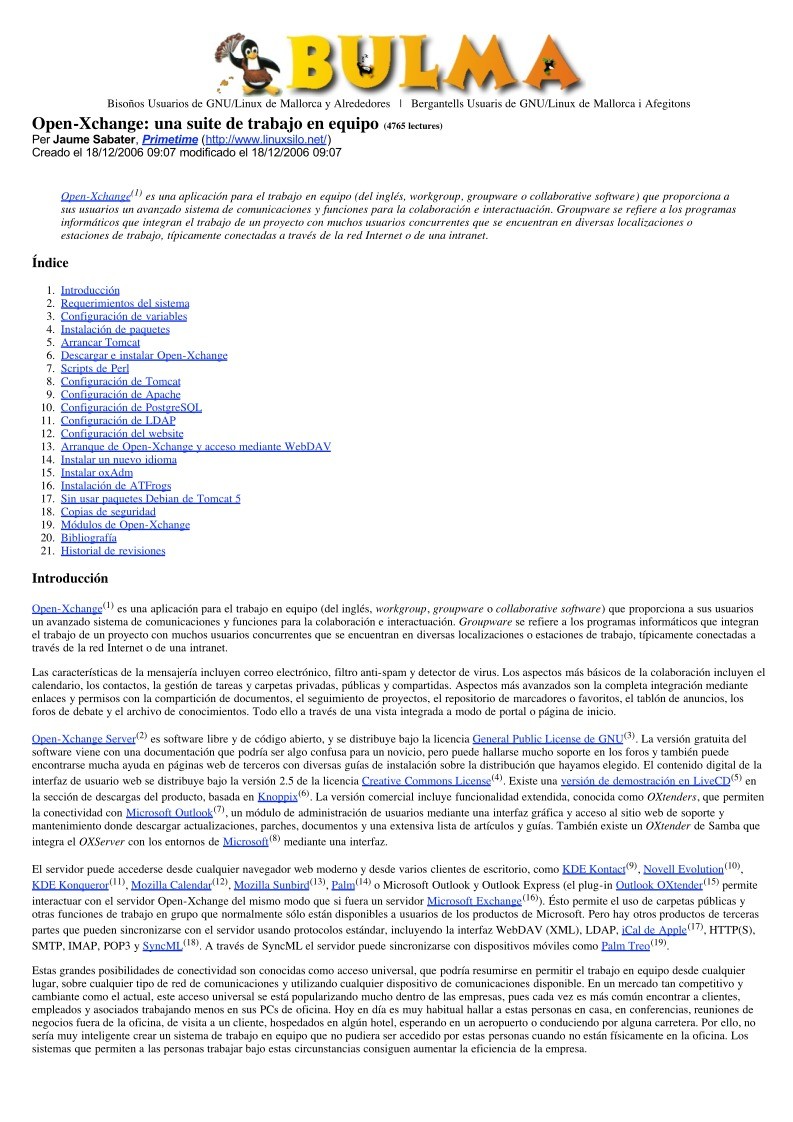 Imágen de pdf BULMA: Open-Xchange: una suite de trabajo en equipo