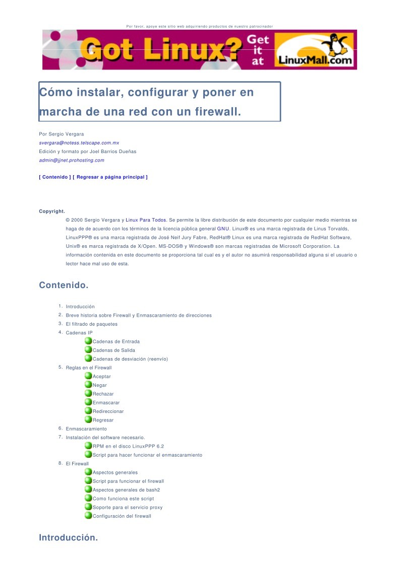 Imágen de pdf Cómo instalar, configurar y poner en marcha de una red con un firewall