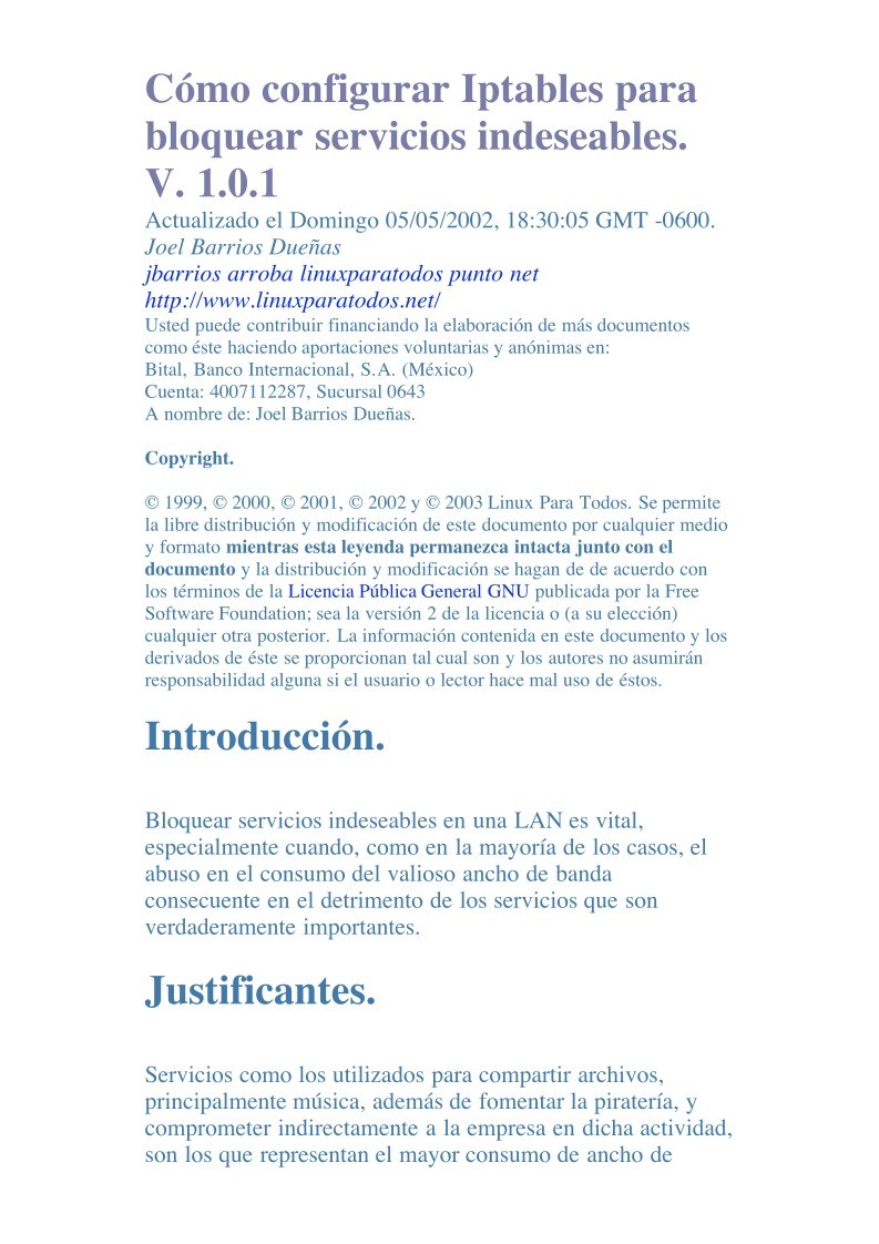 Imágen de pdf Cómo configurar Iptables para bloquear servicios indeseables