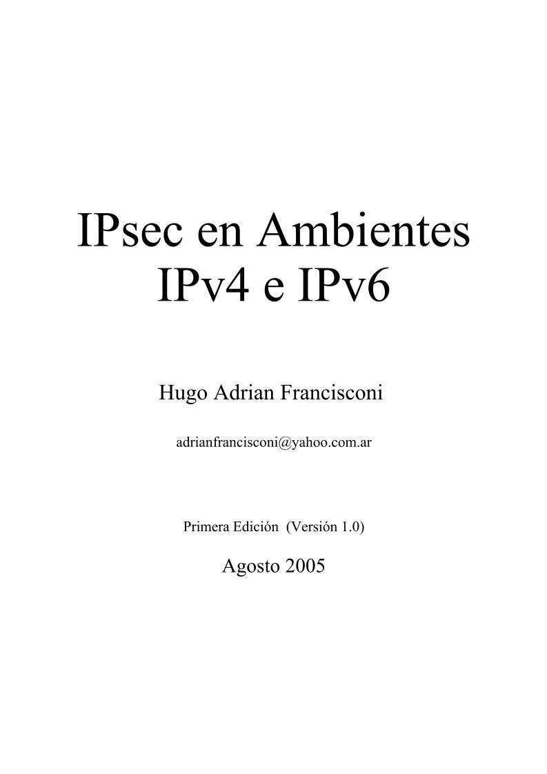 Imágen de pdf IPsec en Ambientes IPv4 e IPv6