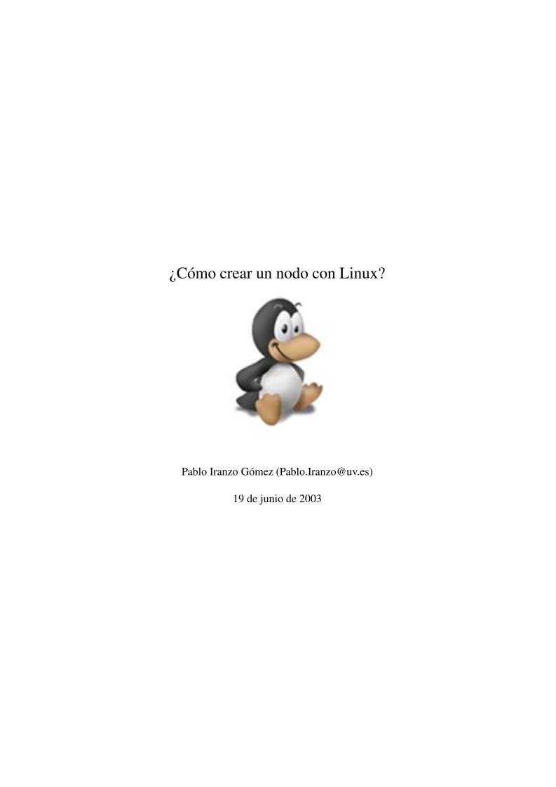 Imágen de pdf Cómo crear un nodo con Linux?
