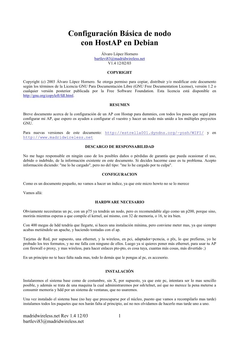Imágen de pdf Configuración Básica de nodo con HostAP en Debian