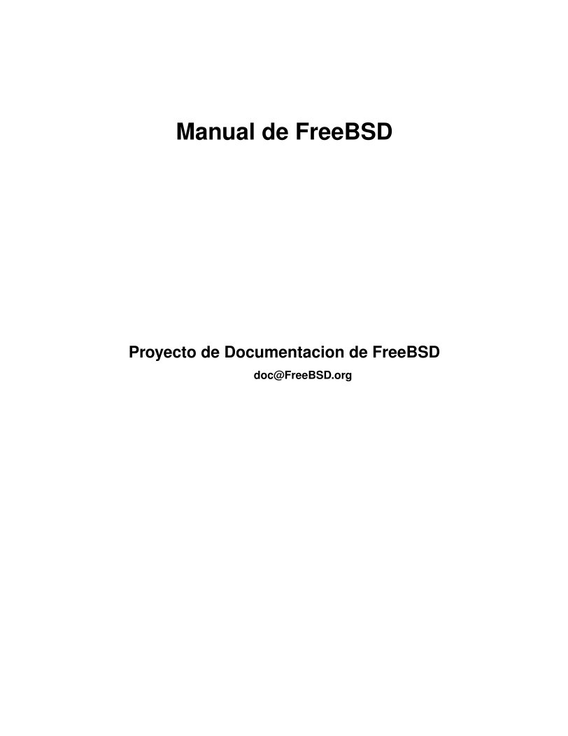 Imágen de pdf Manual de FreeBSD