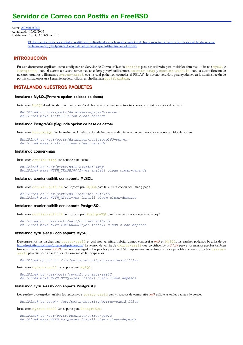 Imágen de pdf Servidor de Correo con Postfix en FreeBSD