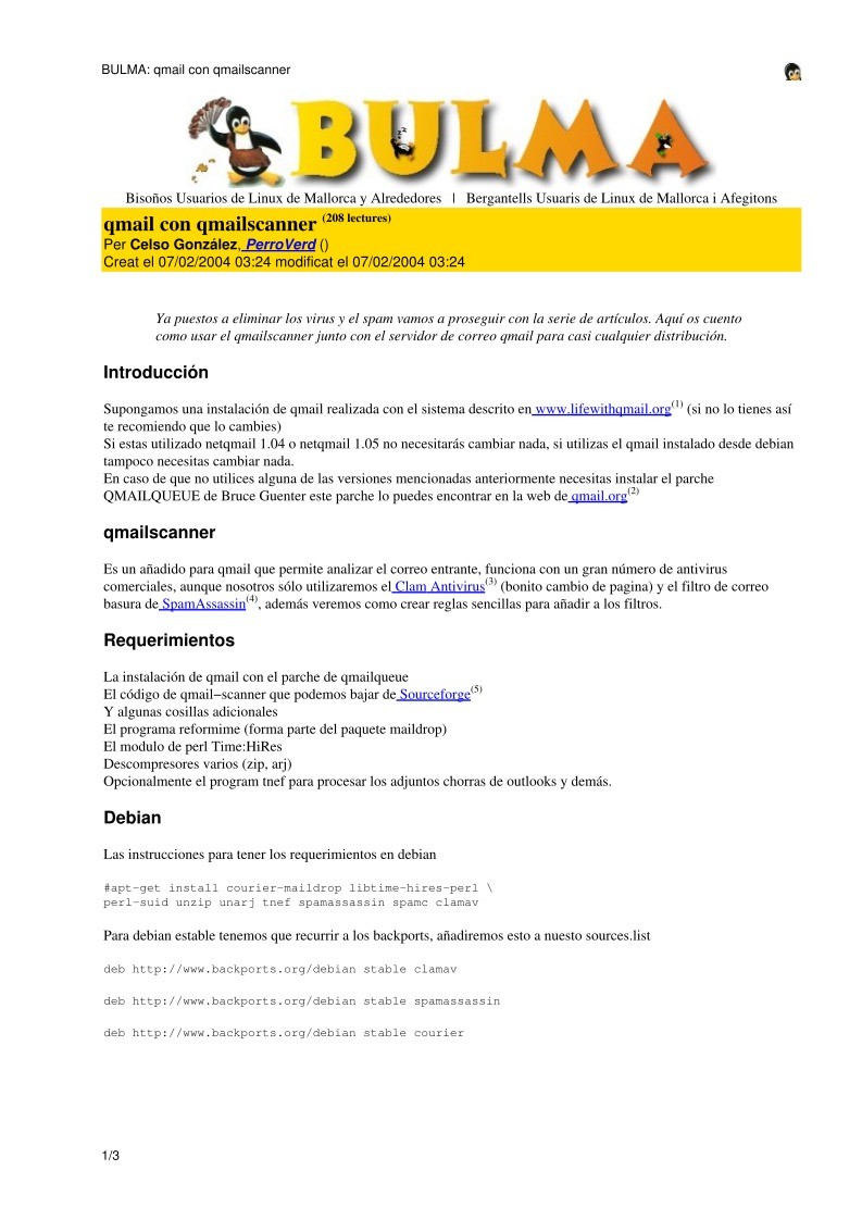 Imágen de pdf BULMA: qmail con qmailscanner