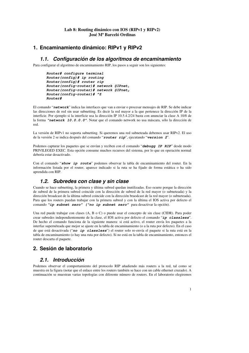 Imágen de pdf Lab 8: Routing dinámico con IOS (RIPv1 y RIPv2)