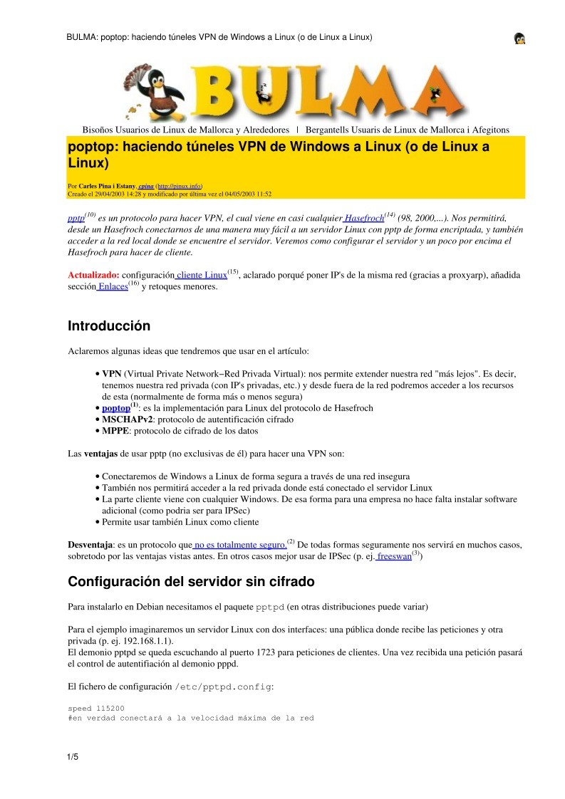 Imágen de pdf BULMA: poptop: haciendo túneles VPN de Windows a Linux (o de Linux a Linux)