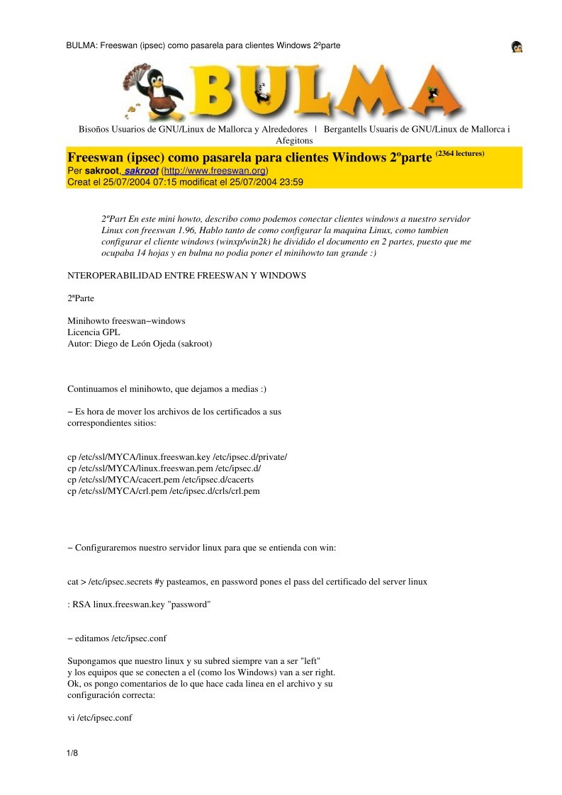 Imágen de pdf BULMA: Freeswan (ipsec) como pasarela para clientes Windows 2ºparte